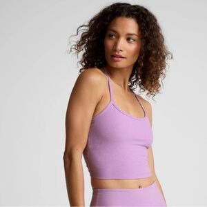 Beyond Yoga Lilac petal heather slim racerback crop Camisole